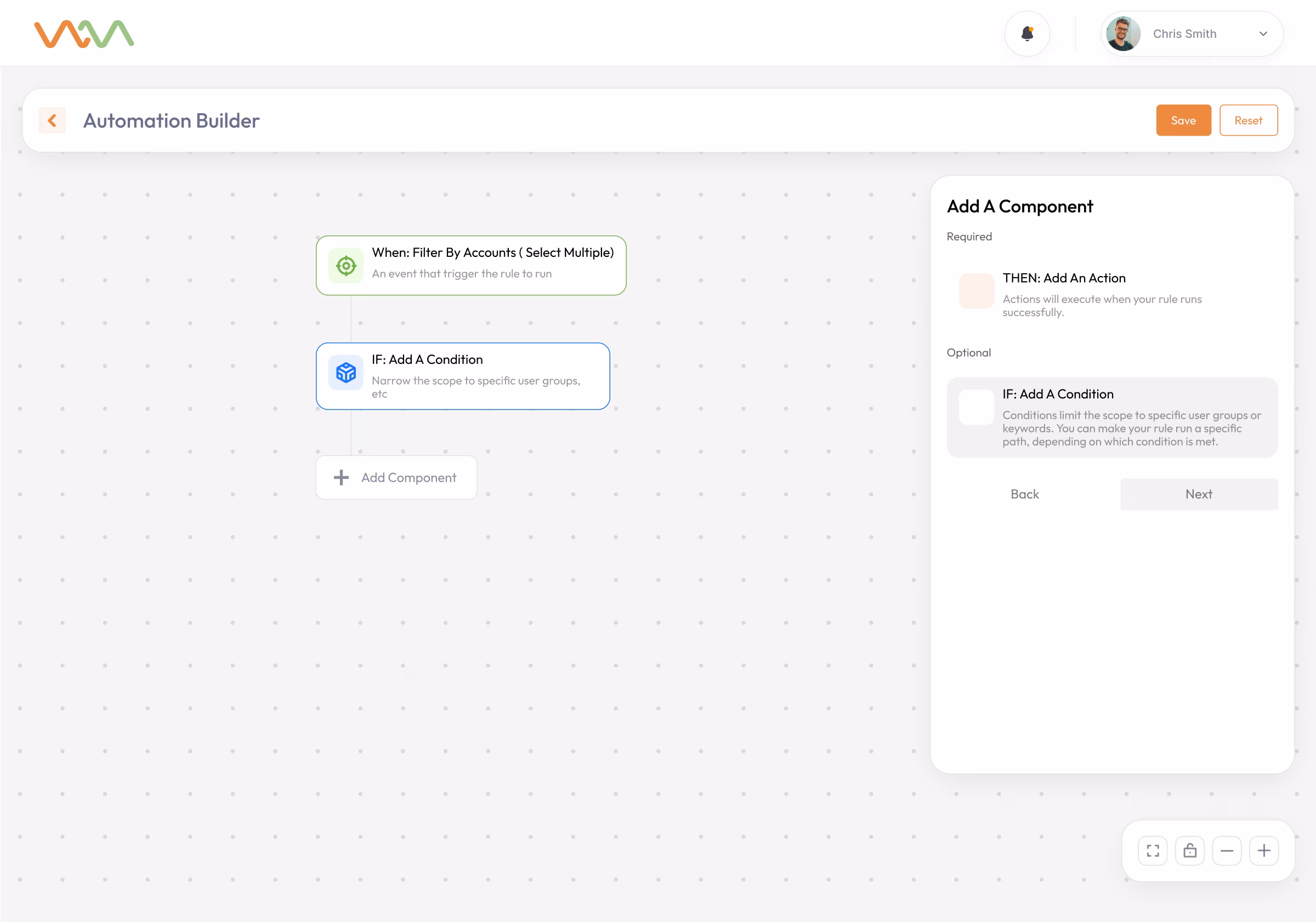 FinCore: Workflow Rule Engine, screen 4